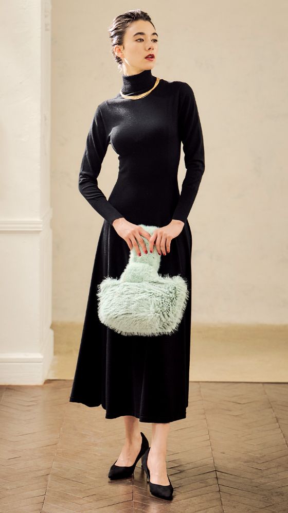 タートルニットフレアワンピース｜JENNE(ジェンヌ)公式通販：パリ  