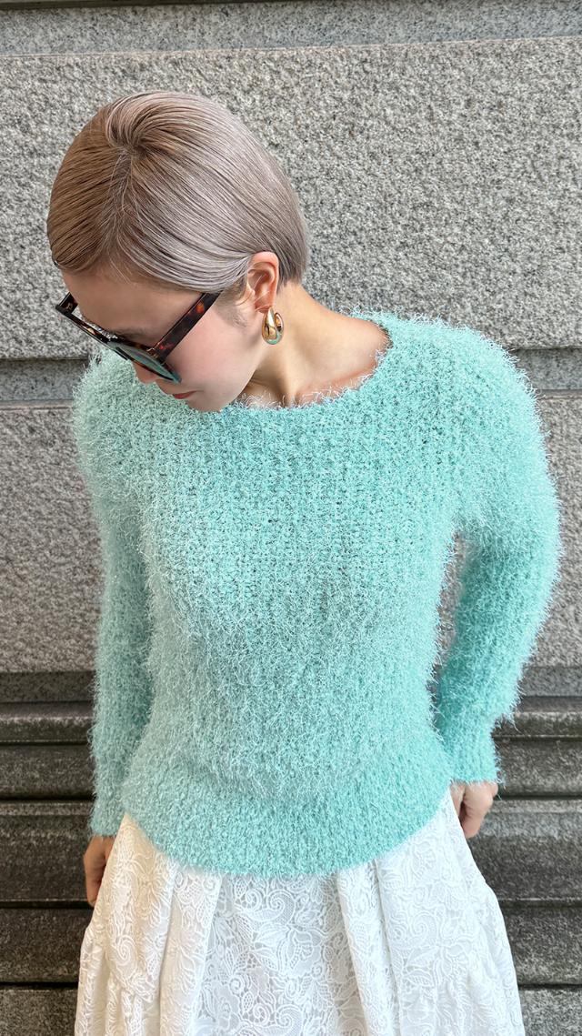 ポップコーンシャギーニットセーター
