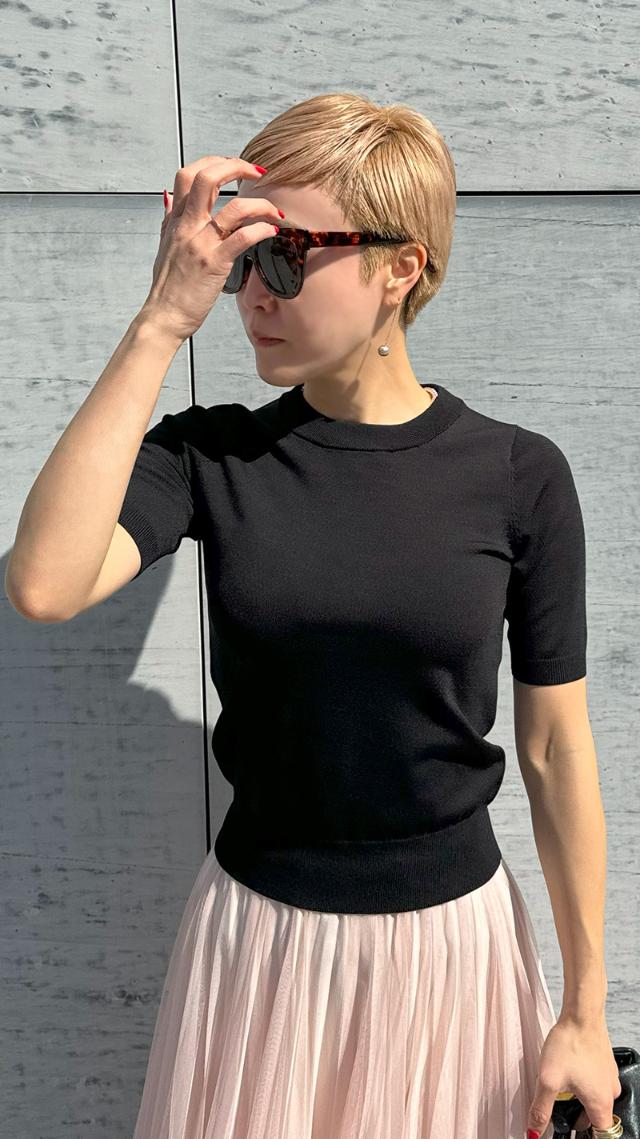 【再販売】パリジェンヌ半袖ニット