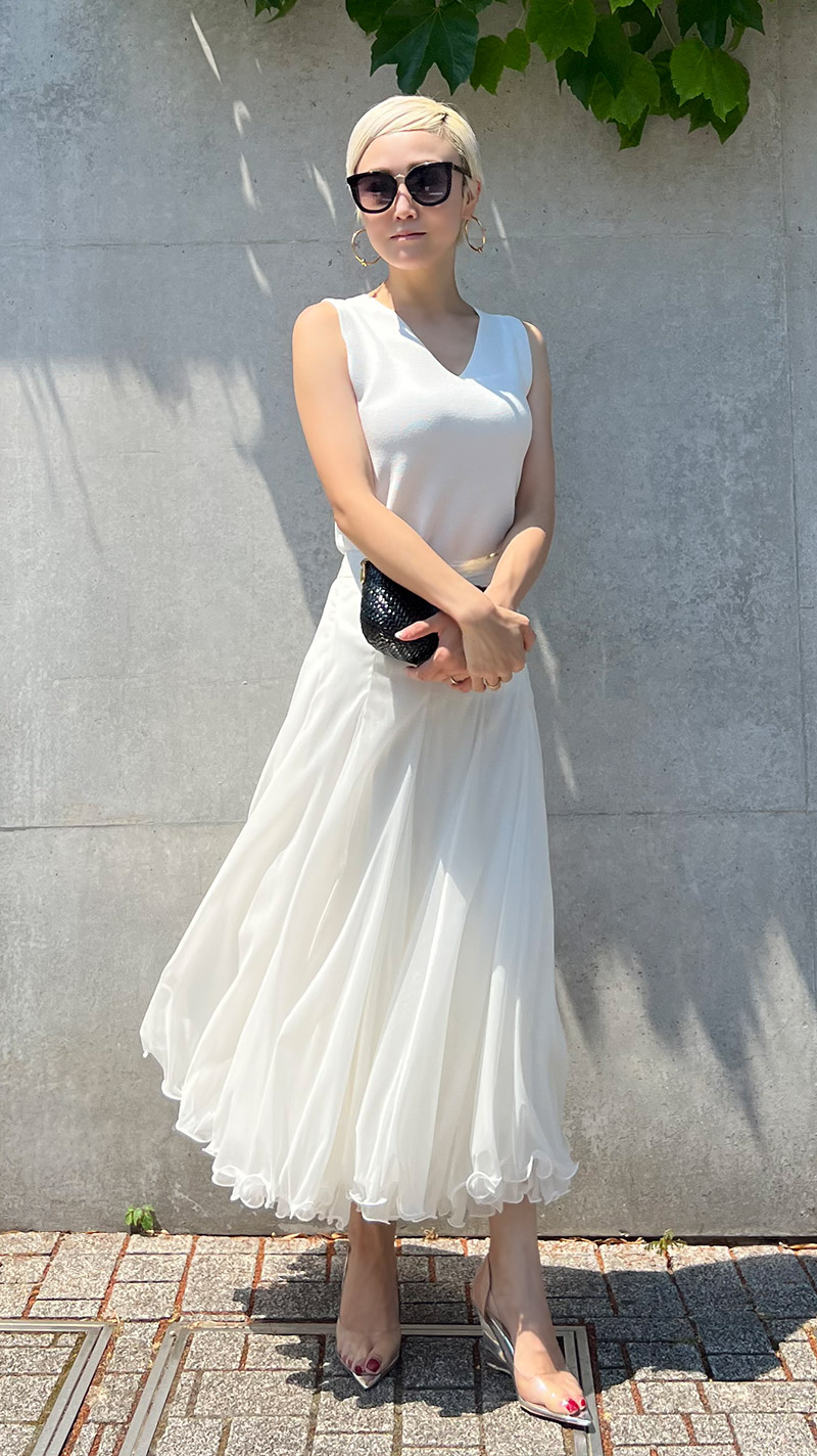 cygne ジャガードボリュームスカート Mila ロングスカート 