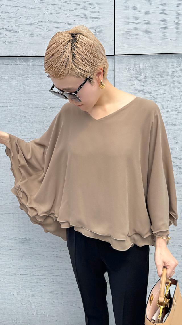 【再販売】フラワーメローケープ