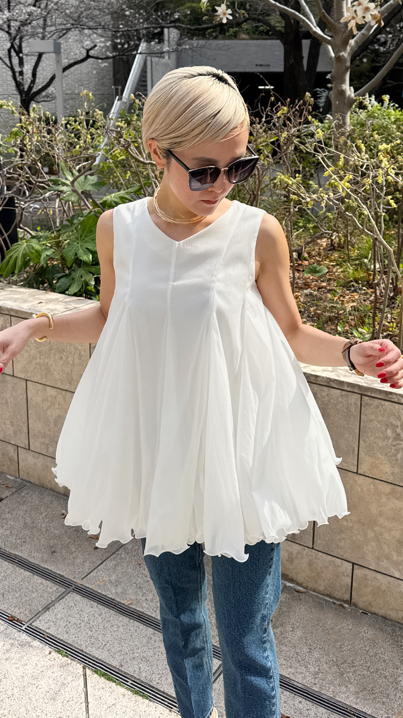 ラグジュアリー花束ブラウス