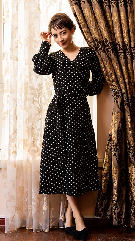 ドットカシュクールワンピース_j20ss-op14