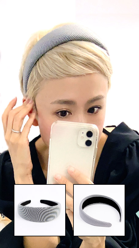 ふんわりノーブルカチューシャ　チドリ小