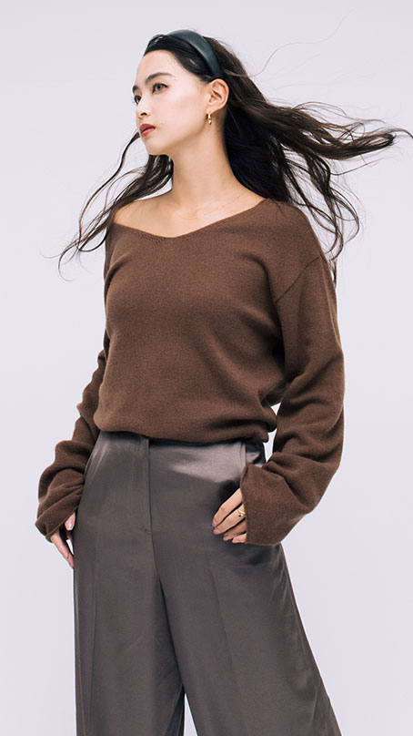 ウールバックオープンニット Jenne ジェンヌ 公式通販 美しく見せてくれるお洋服ブランド