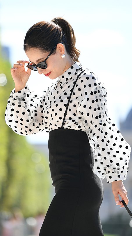 ドット袖バルーントップス_k19fw-tp03b