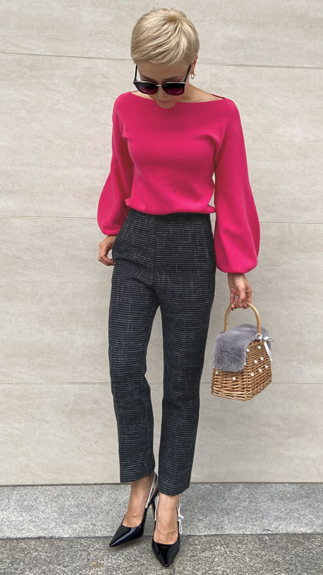 ツイードハイウエストパンツ Jenne ジェンヌ 公式通販 美しく見せてくれるお洋服ブランド