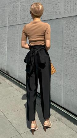 美脚大人フレンチリボンパンツ