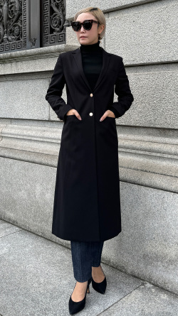 モダンロングジャケット