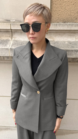 ２wayシルエットモダンジャケット（防シワ生地）