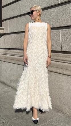 日本製ジャガードドレス