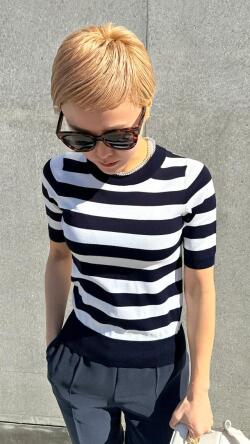 【再販売】パリジェンヌ半袖ニット