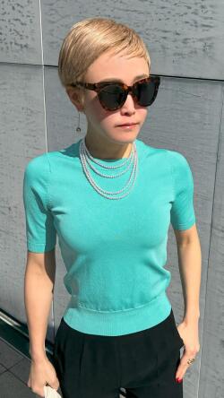 【再販売】パリジェンヌ半袖ニット