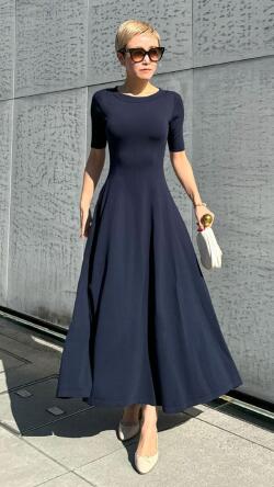 JENNE美ラインニットワンピース