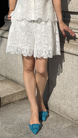 着痩せ総レースボトムス