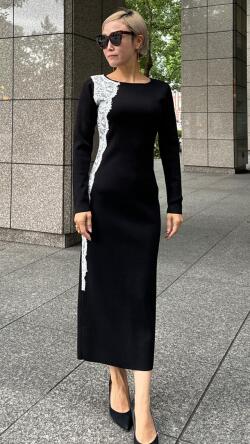レースニットワンピース