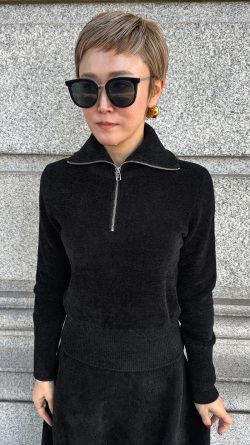 【再予約】もちふわとろけるZIPニット【発送予定：2月中旬】