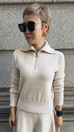 【再予約】もちふわとろけるZIPニット【発送予定：2月中旬】