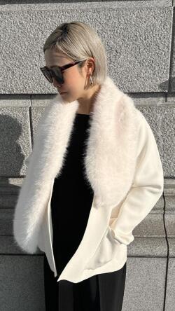 ２WAYリッチファーニットジャケット