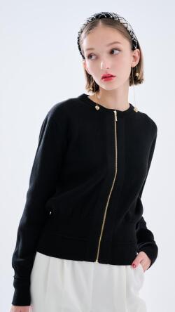 JENNEニットジップジャケット