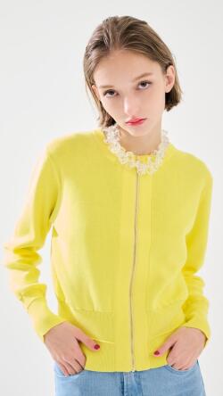 JENNEニットジップジャケット