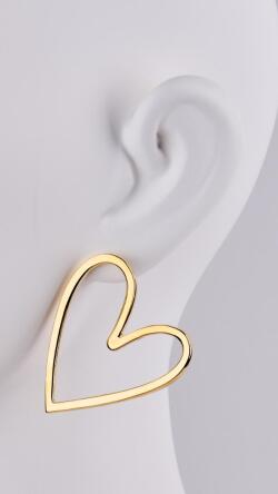 JENNEビッグハートピアス【お客様都合のご返品不可】