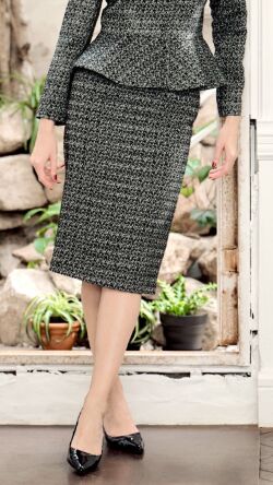 ツイードタイトスカート