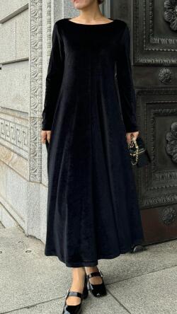 モダンベロアワンピース