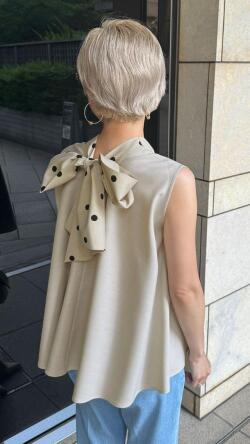 パリジェンヌバックリボントップス