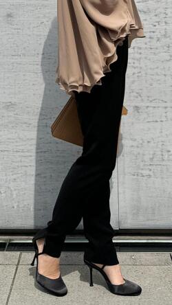 スリットスキニーパンツ
