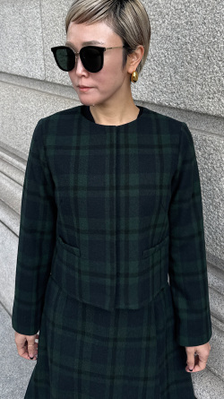 JENNEチェックジャケット