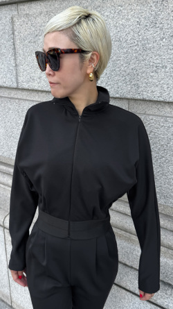 【先行予約】日本製エアリーストレッチブルゾン【発送予定：9月中旬】