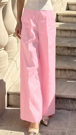 ストライプ美脚マリンパンツ