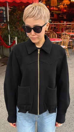＜ウールカシミヤ＞リバーシャツジャケット