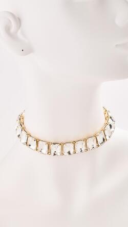 JENNEスクエアービジューネックレス