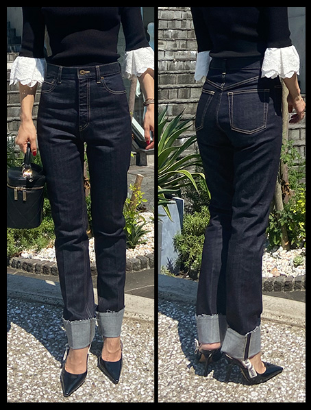 日本製ロールアップデニムパンツ｜JENNE(ジェンヌ)公式通販：パリ 