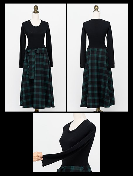 チェックワンピース Jenne ジェンヌ 公式通販 美しく見せてくれるお洋服ブランド