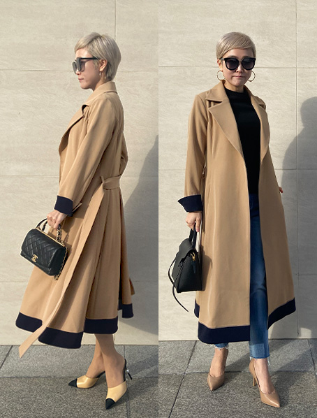 く日はお得 Jenneオードリーフレアトレンチコートm トレンチコート Aiwr Org