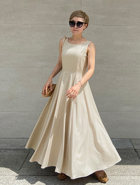 ノースリーブリッチフレアワンピース｜JENNE(ジェンヌ)公式通販：パリ