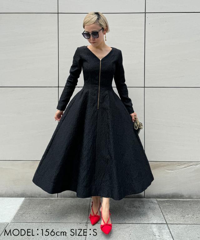 ジャガード美シルエットワンピース｜JENNE(ジェンヌ)公式通販：パリ  