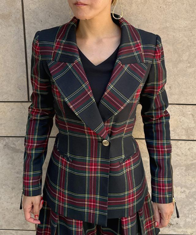 タータンチェックジャケット｜JENNE(ジェンヌ)公式通販：パリジェンヌ