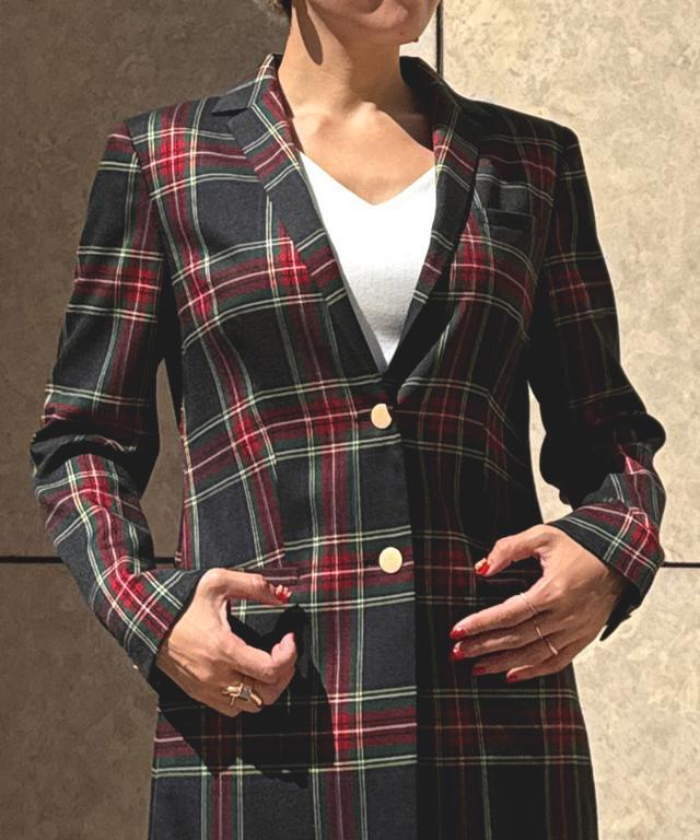 チェックモダンロングジャケット｜JENNE(ジェンヌ)公式通販：パリ