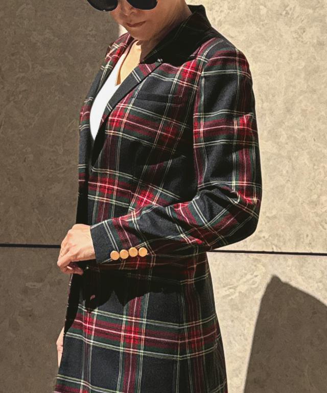 チェックモダンロングジャケット｜JENNE(ジェンヌ)公式通販：パリ