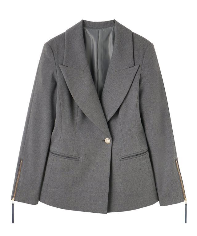美品⭐︎EtienneAigner エティエンヌアイグナー　ジャケット　カシミヤ混 シャープカラージャケット｜JENNE(ジェンヌ)公式通販：パリ
