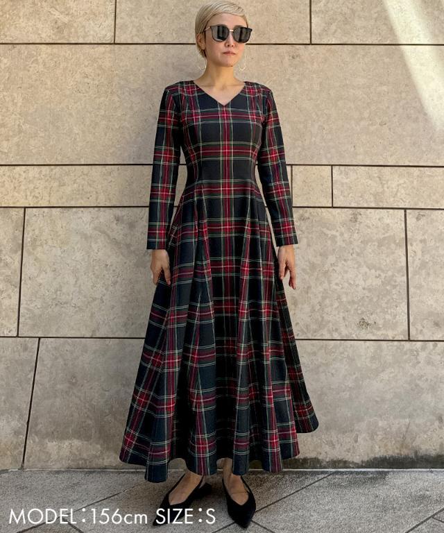 S*O様 JENNE チェックワンピース セール】フレンチレトロチェックワンピース（ワンピース