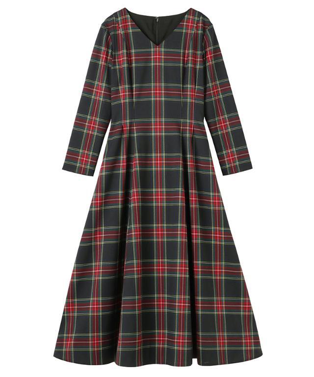 S*O様 JENNE チェックワンピース Vネックタータンチェックワンピース｜JENNE(ジェンヌ)公式通販