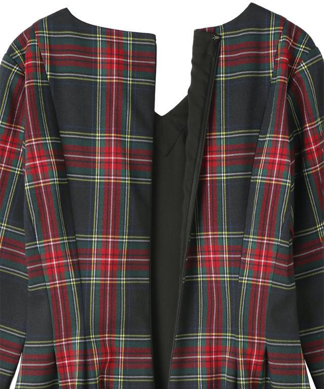 Vネックタータンチェックワンピース｜JENNE(ジェンヌ)公式通販：パリ