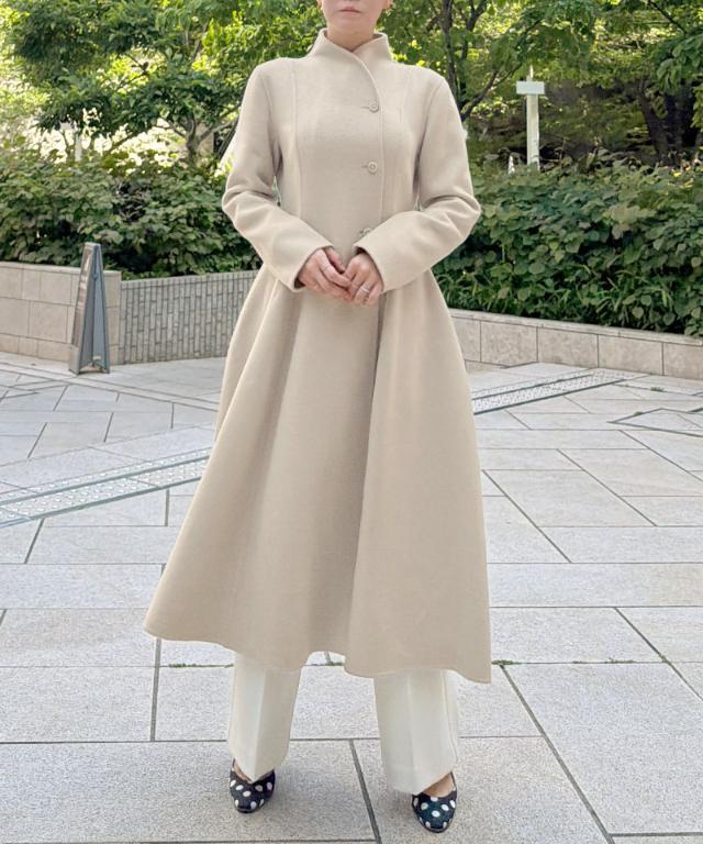 美品 日本製 DiA i NiT レディース カシミヤ100% ロングコート