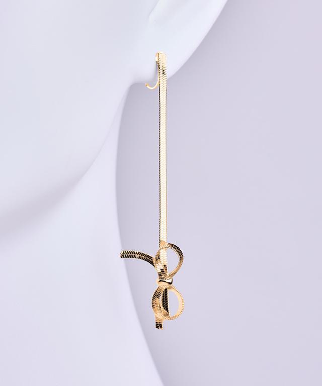 大人可愛いリボンデザイン♪】 ピアス CCロゴ 上品 1-01622.jpg