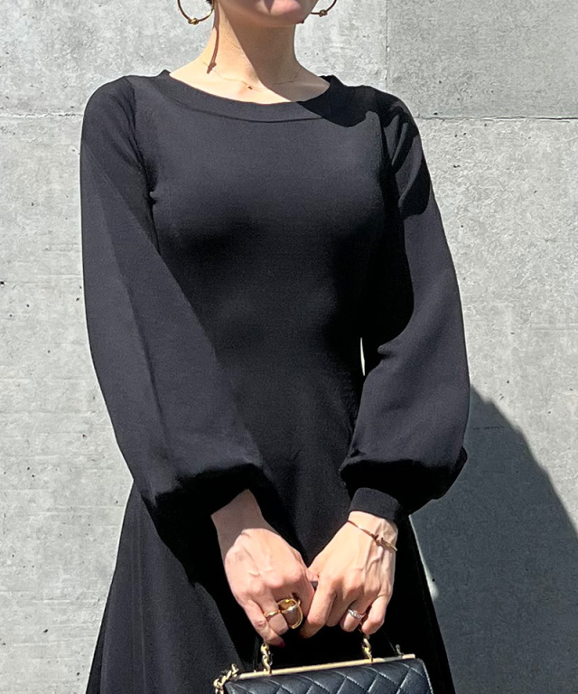 ボリュームスリーブフレアニットワンピース｜JENNE(ジェンヌ)公式通販  